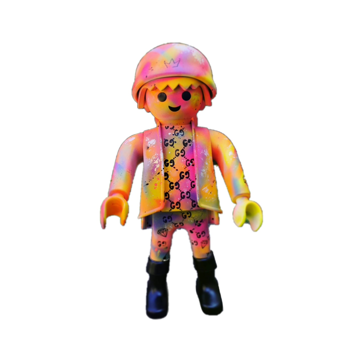 XL Guc*i Playmobil Skulptur: Pop Art Meisterwerk in limitierter 1-of-1 Edition